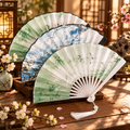 Elegant Tassel Folding Hand Fan