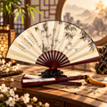 Vintage Chinese Bamboo Folding Fan