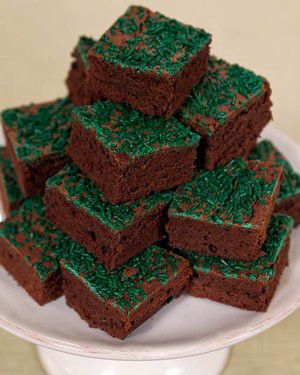 Fudgy Chocolate Brownies with Inexperienced Sprinkles Recipe